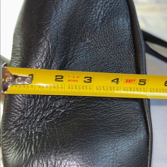 Great American Leather Works Patchwork Crossbody Handbag Black and Brown - Picture 14 of 15